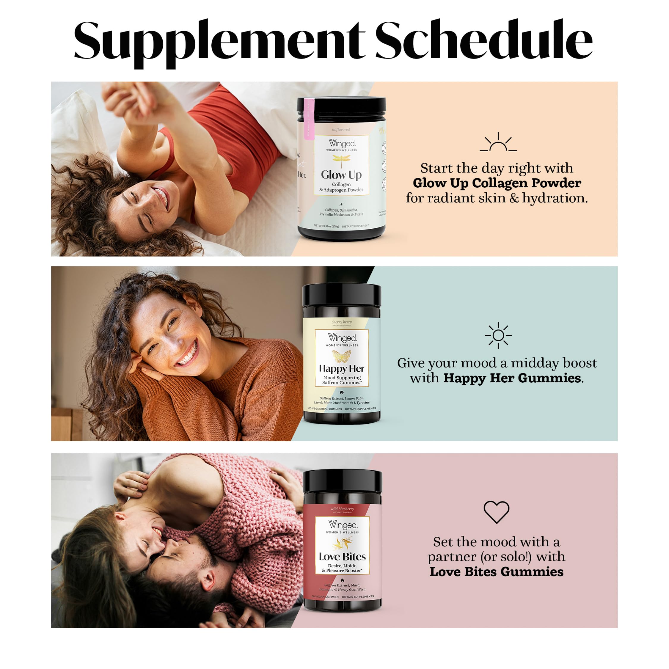 Winged Wellness Happy Her, Daily Mood Support Gummies for Women, 60 Gummies — Amazon image 7