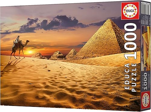 Miniatura 6 de Educa - Charms of Arabia - Camel in the Desert - Rompecabezas de 1000 piezas - Pegamento para rompecabezas incluido - La imagen completa mide 26.77