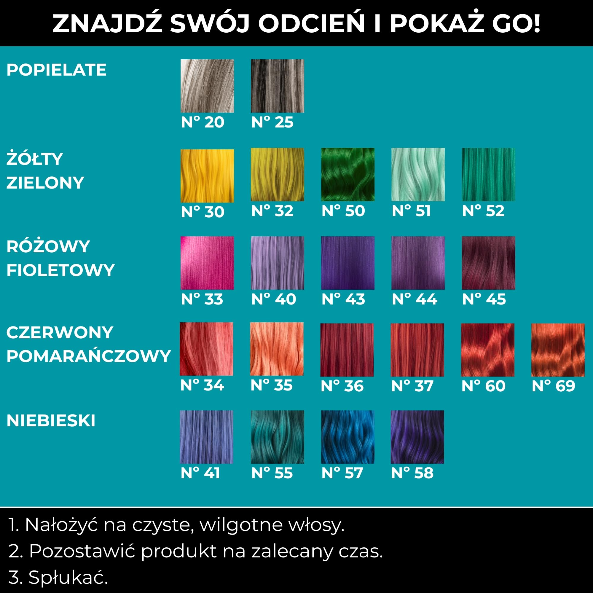 Vip's Prestige Be Extreme | Półtrwały tonik do włosów Kolor 44 Fioletowy intensywny | Czysty pigment | Nadaje kolor rozjaśnionym lub siwym włosom | Bez amoniaku, parabenów i PPD