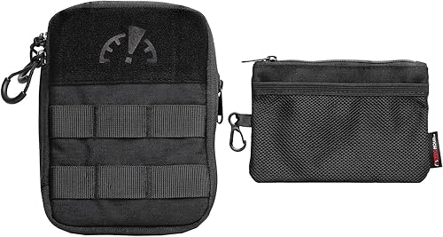 ZEROHOUR Bolsa EDC con organizador de rejilla elástica para transporte diario, equipo EDC con cremallera expandible y bolsa Molle pequeña