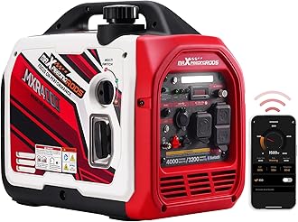 maXpeedingrods 4000 Watt Inverter Generator Portable, Bluetooth® App Remote Data Monitor, RV Ready, Gas Powered Generator with CO Alarm for Outdoor Camping, Home Backup