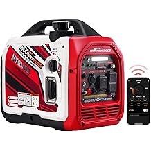 maXpeedingrods 4000 Watt Inverter Generator Portable, Bluetooth&reg; App Remote Data Monitor, RV Ready, Gas Powered Generator with CO Alarm for Outdoor Camping, Home Backup