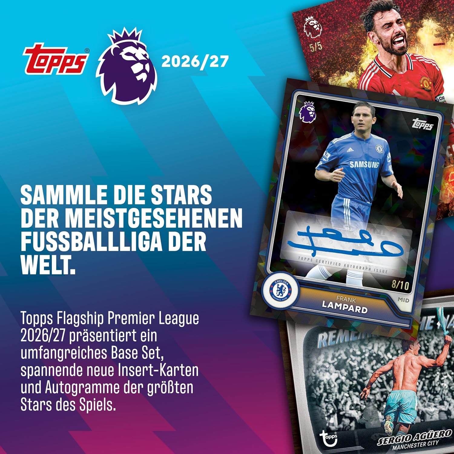 Topps Flagship Premier League 2026/27-28 Booster Display Football 280 kart Box i BB-Toy-Trades Toploader