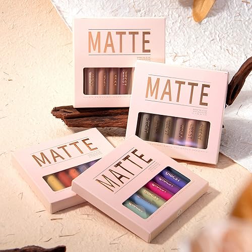 Miniatura 8 de MAEPEOR Sombra de ojos líquida mate, 8 colores, suave, cremosa, juego de sombra de ojos ligera, de alta pigmentación e impermeable, de larga