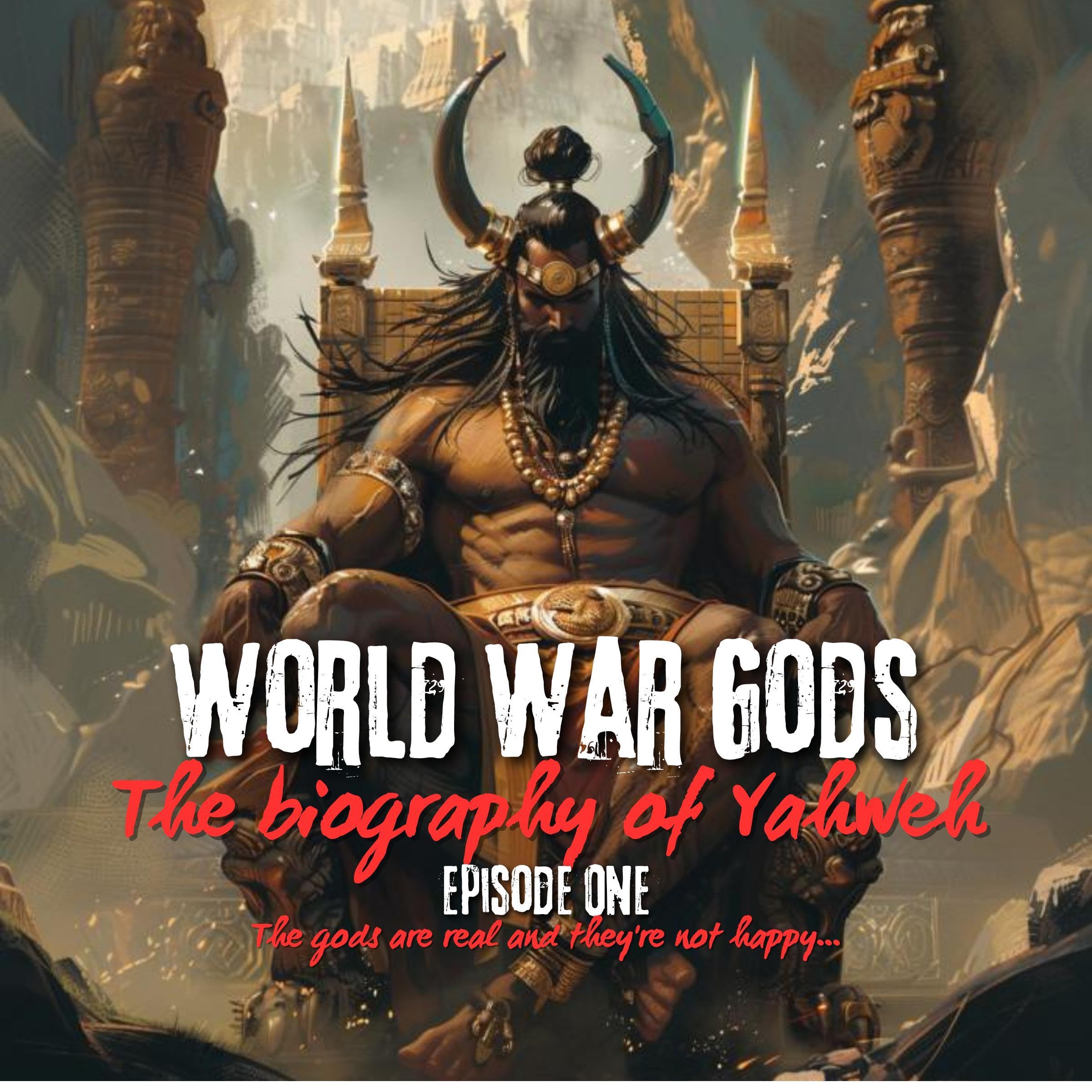 Cover art for World War Gods: The Biography of Yahweh, Episode One: The Gods Are Not Happy