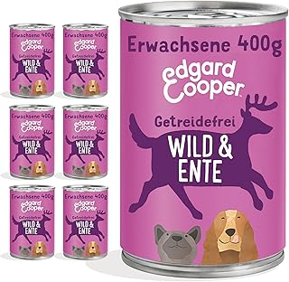 Edgard & Cooper Wet Dog Food (Venison & Duck, 400g x 6), Grain Free, Natural Ingredients and Fresh Meat, Full of Essential Amino Acids product image
