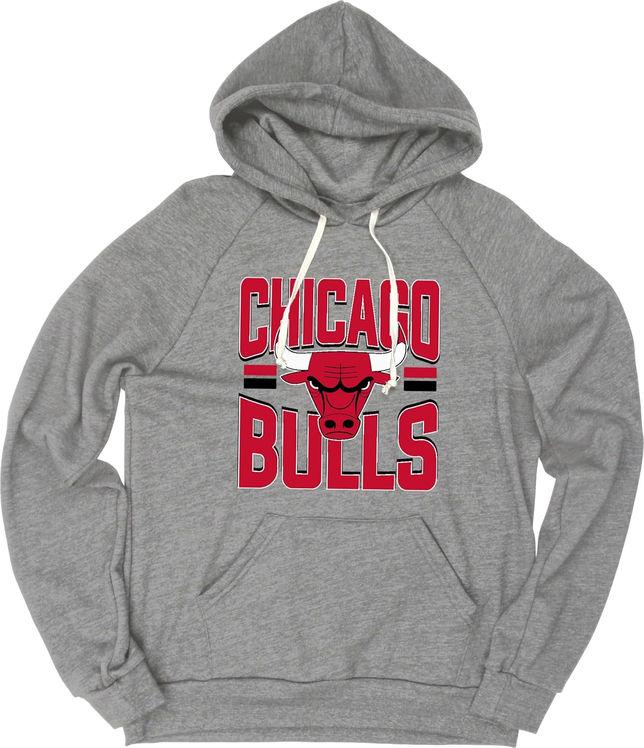 Blue 84 NBA unisex-adult Nba Officially Licensed Tri-blend Hooded Sweatshirt Basketball Stars Heather Gray