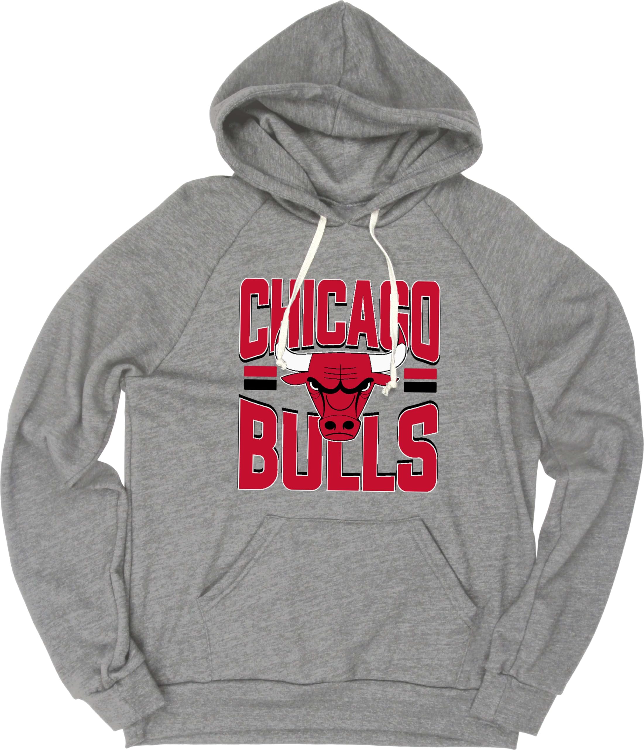 Blue 84 NBA Officially Licensed Tri-Blend Hooded Sweatshirt Basketball Stars Heather Gray