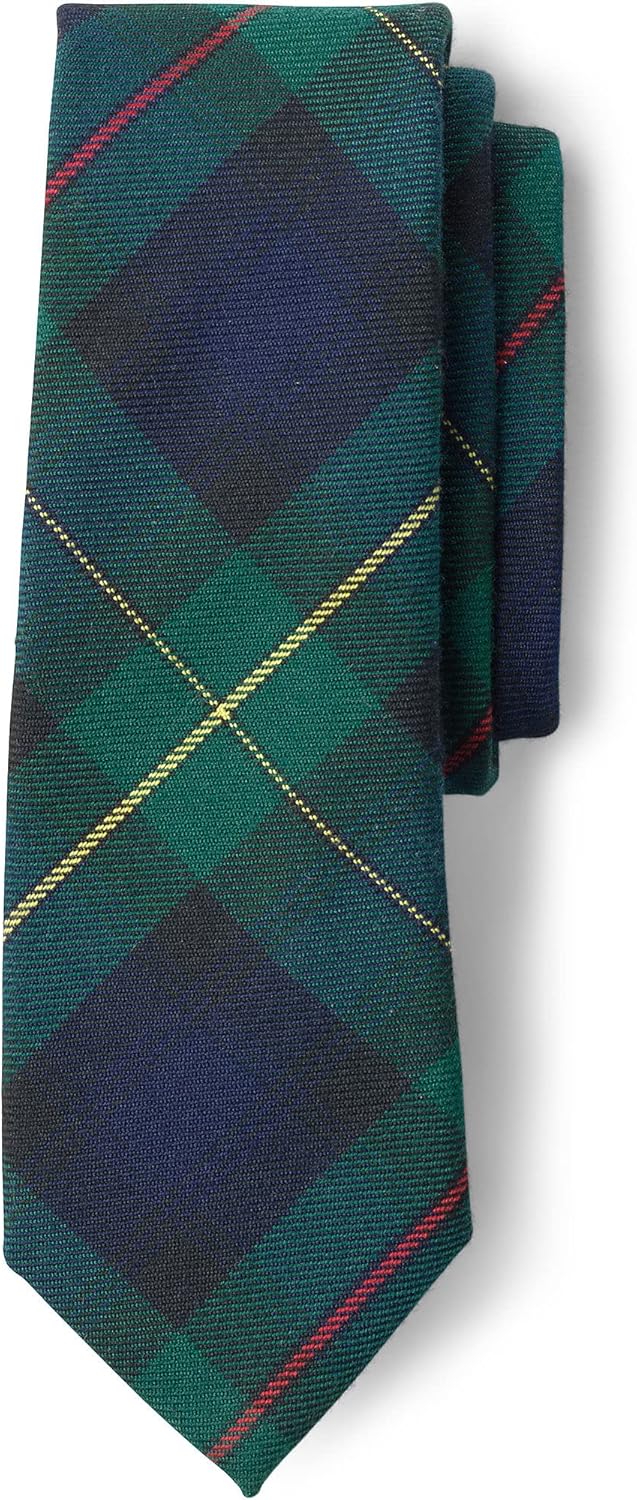 Lands' End School Uniform Kids Plaid To Be Tied Tie