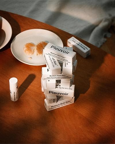 Miniatura 8 de Pleuvoir Bálsamo hidratante múltiple de 0.35 onzas de peso neto, 0.35 onzas, hidratante corporal y facial para piel seca Bálsamo labial hidratante