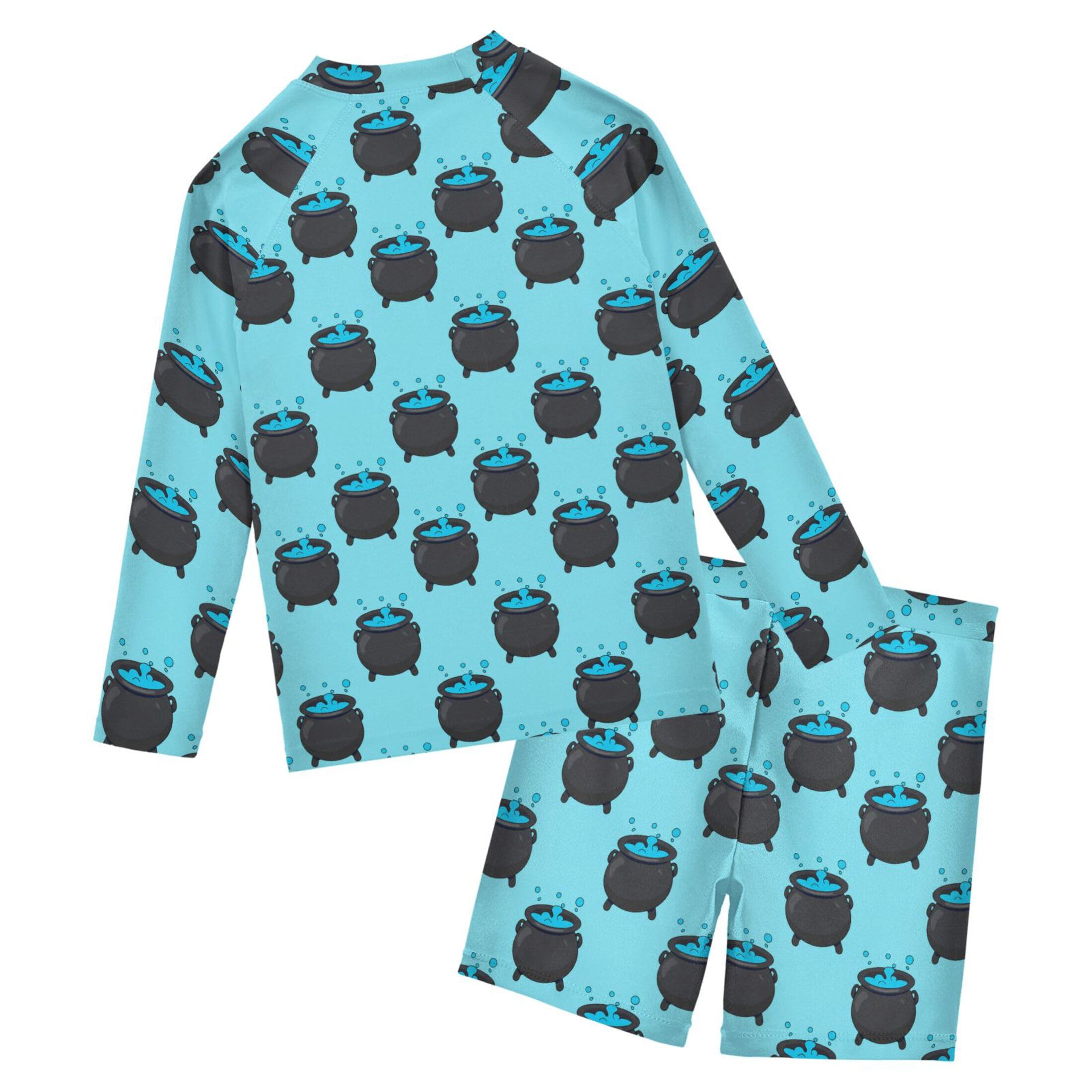 Black Boiler Baby Boys' Toddler Long Sleeved Rashguard Swim Bathing Suit Set B0404865