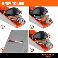 Vista 8 de JORGENSEN Cepillo de madera NO.60-1/2 de 6-1/4 pulgadas, cepillo manual para carpintería, cepillo de bloque de ángulo bajo, cepillo manual pequeño