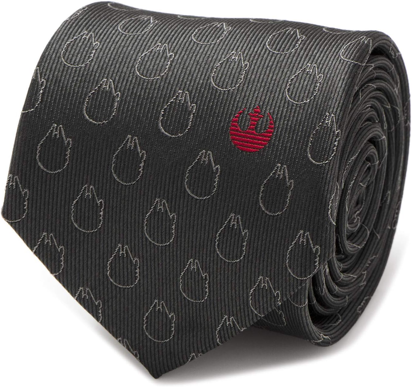 Star Wars Millennium Falcon Rebel Tie Necktie 100% Silk 7.6 cm
