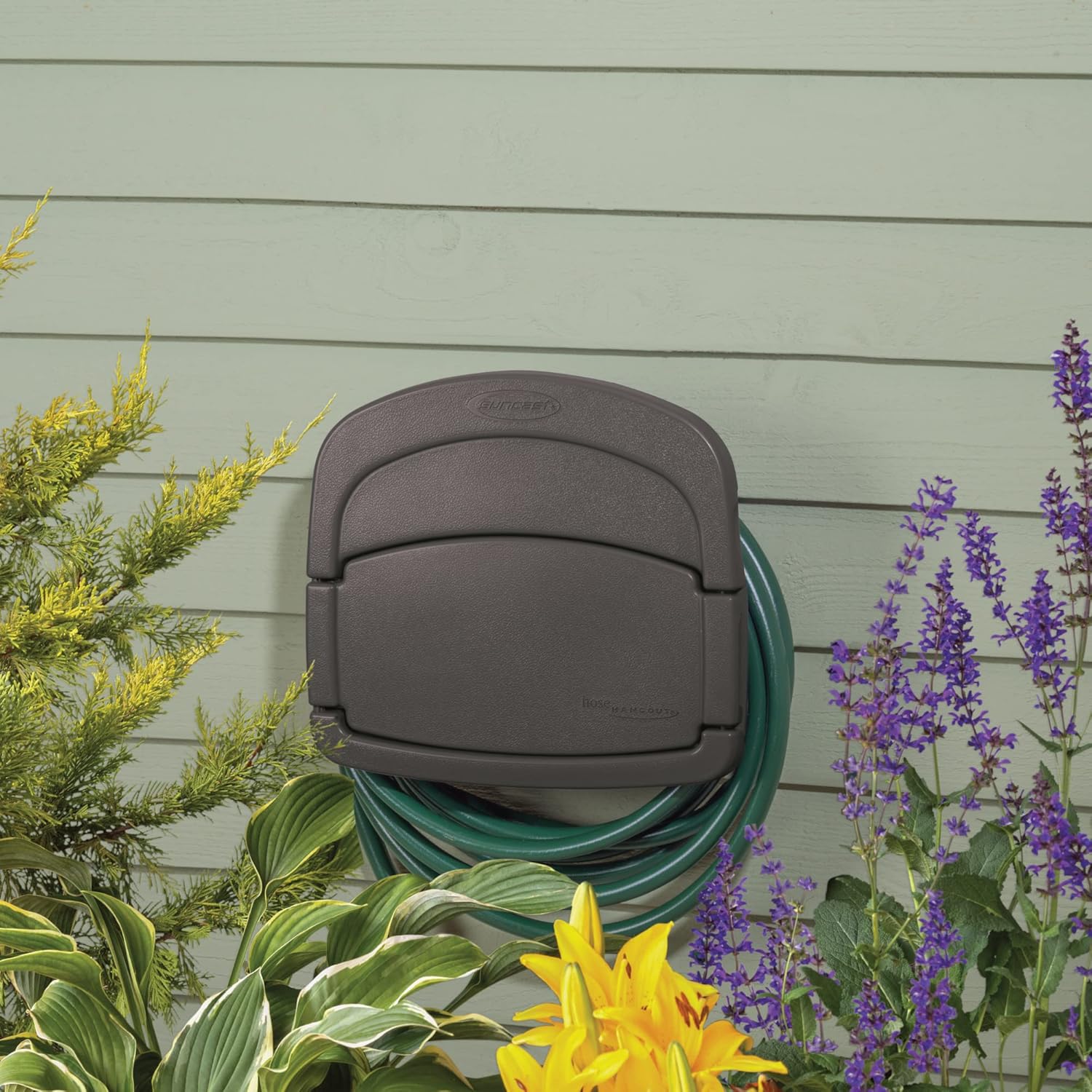 Suncast Deluxe Hose Hanger | Stoney | Pack of 2