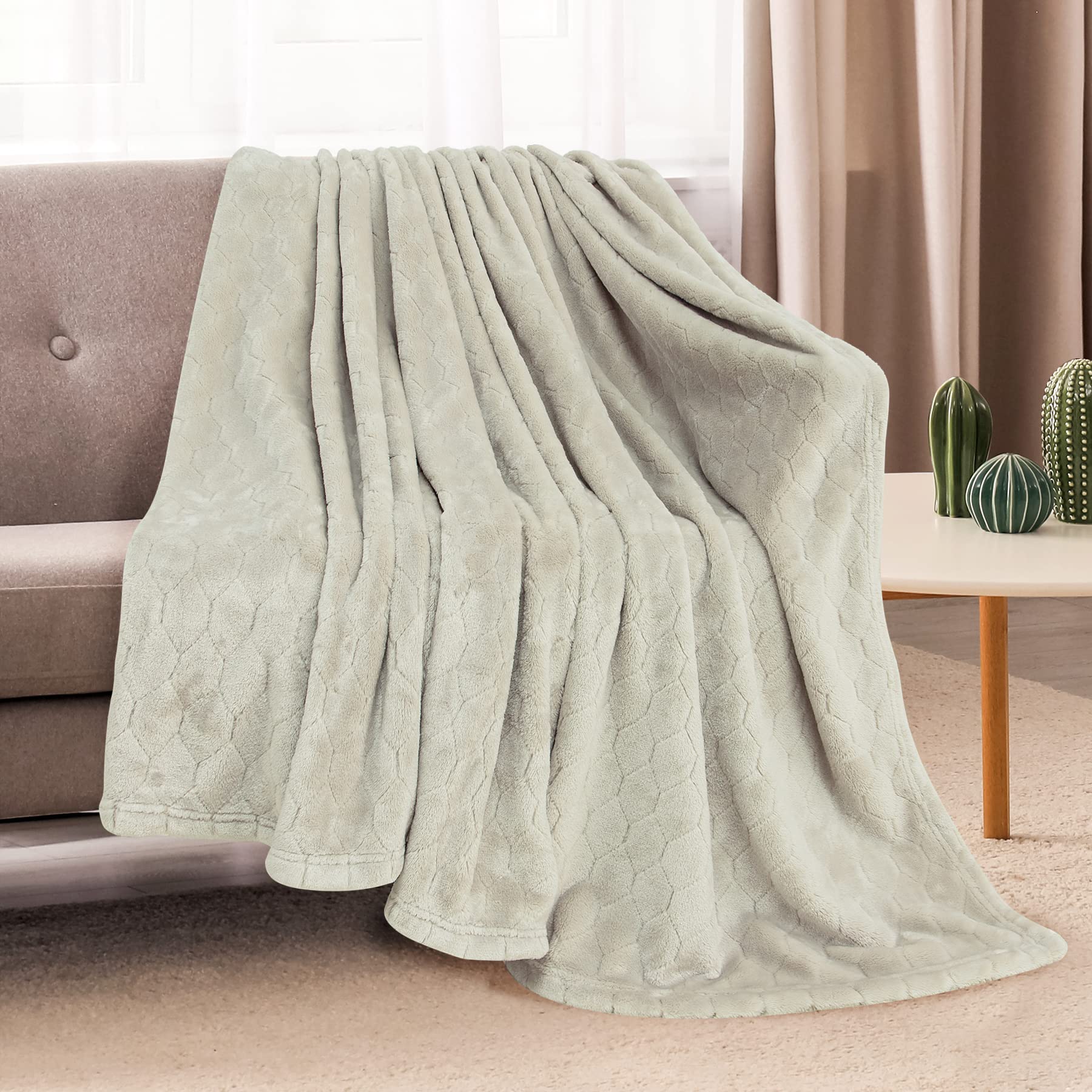 TOONOW Fleece Blanket Super Soft Cozy Throw Blanket 50" x 60" - Image 2