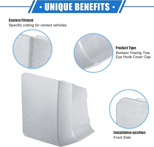 Vista 10 de Tapa de gancho para remolque de automóvil compatible con Subaru Impreza 2010-2014, parachoques delantero rojo de plástico duradero