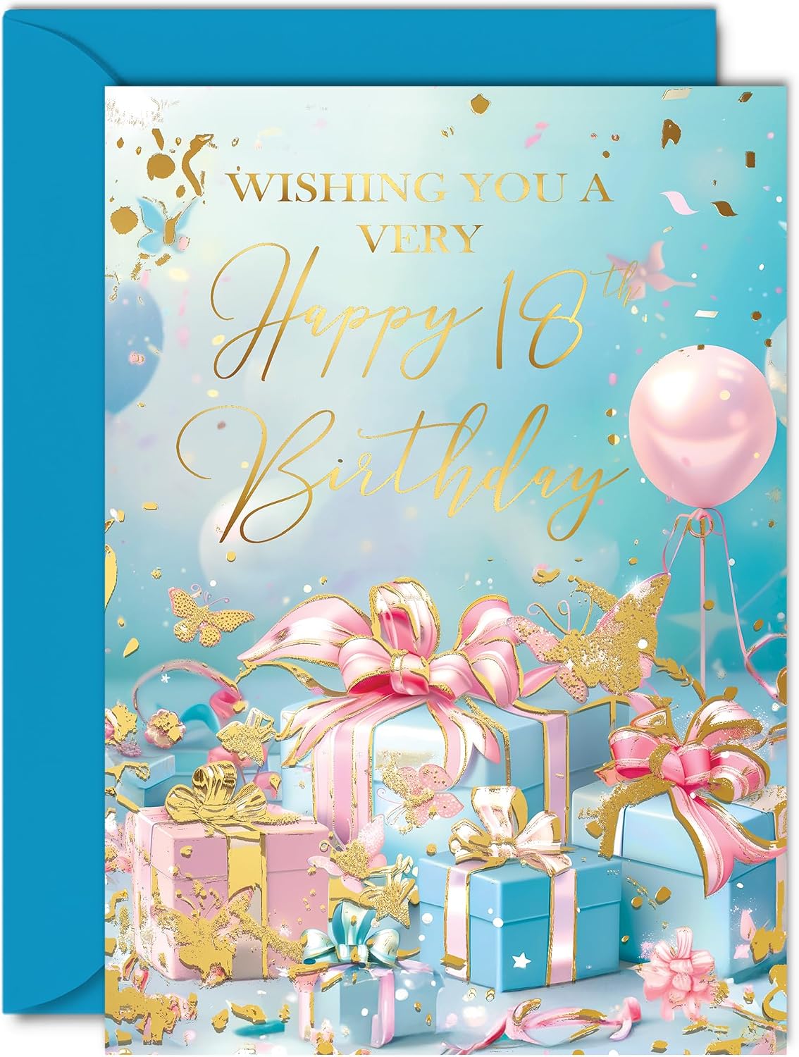 Beautiful Gold Birthday Cards for Grandson - Fantastic Golden Presents - Elegant Traditional Pretty Birthday Card for Grandson from Grandparents, A5 Gorgeous Greeting Cards Gift