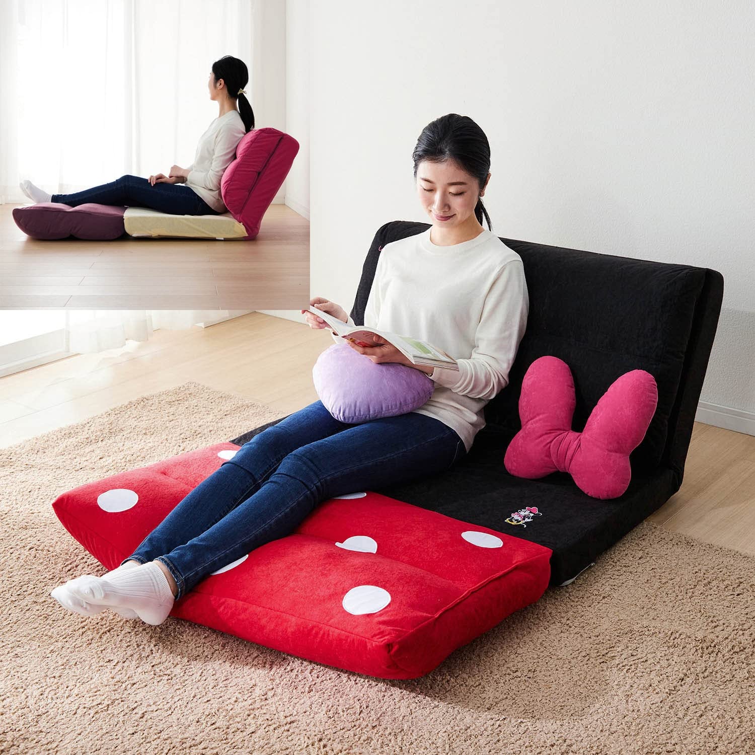 Amazon｜[ベルメゾン] ディズニー ソファベッド 4WAY