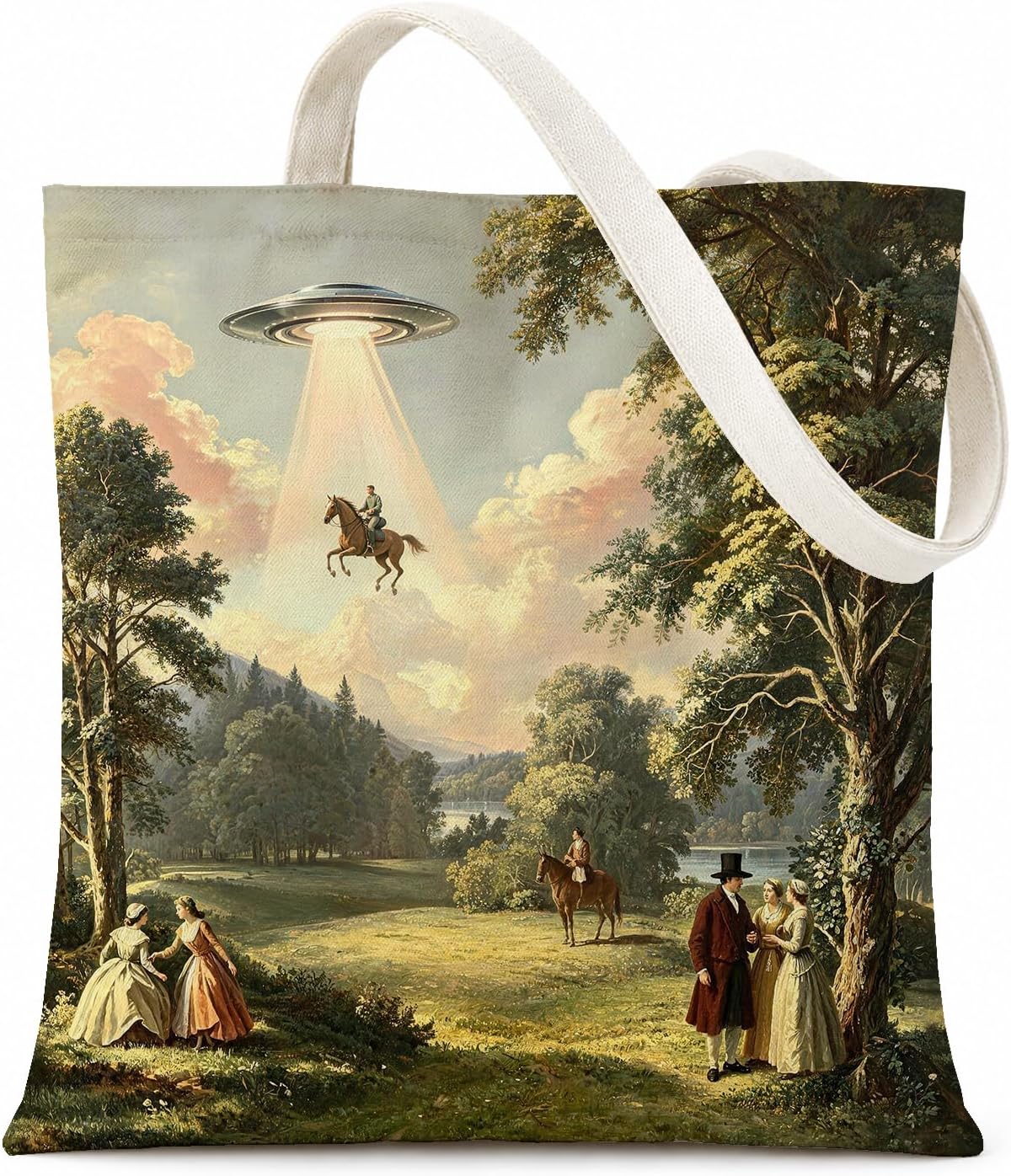 Vintage Retro Landscape Gifts Tote Bag