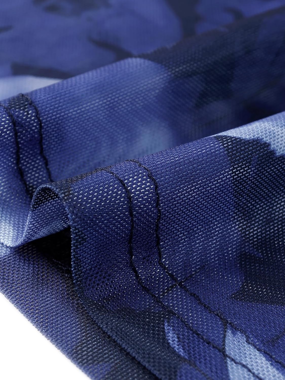 Allegra K Mesh Floral Dress for Women's Sleeveless Crew Neck Cocktail Party Fishtail Midi Dresses - Image 5