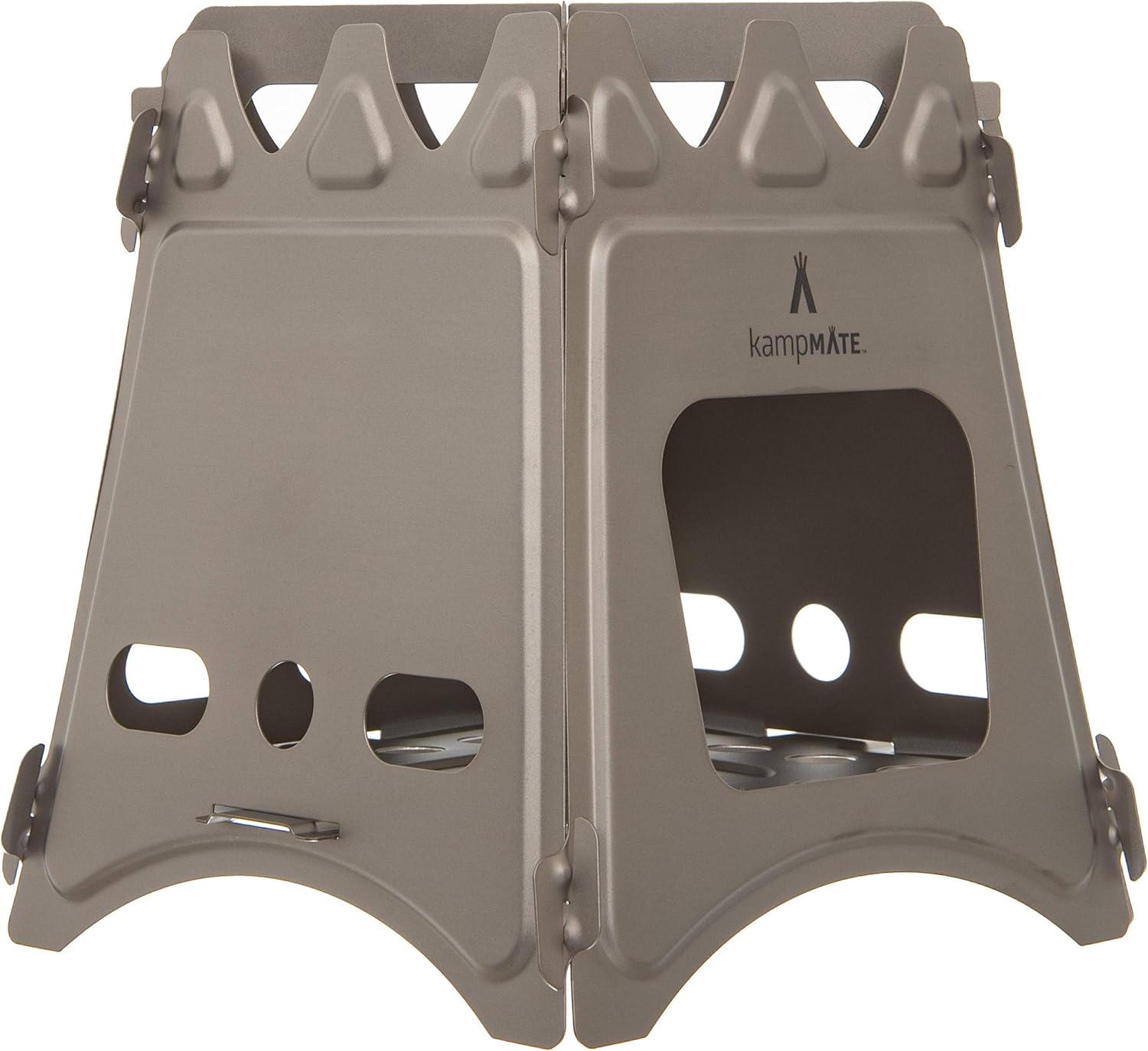 Compact Titanium Camping Wood Stove with Nylon Case for Survival & Hiking