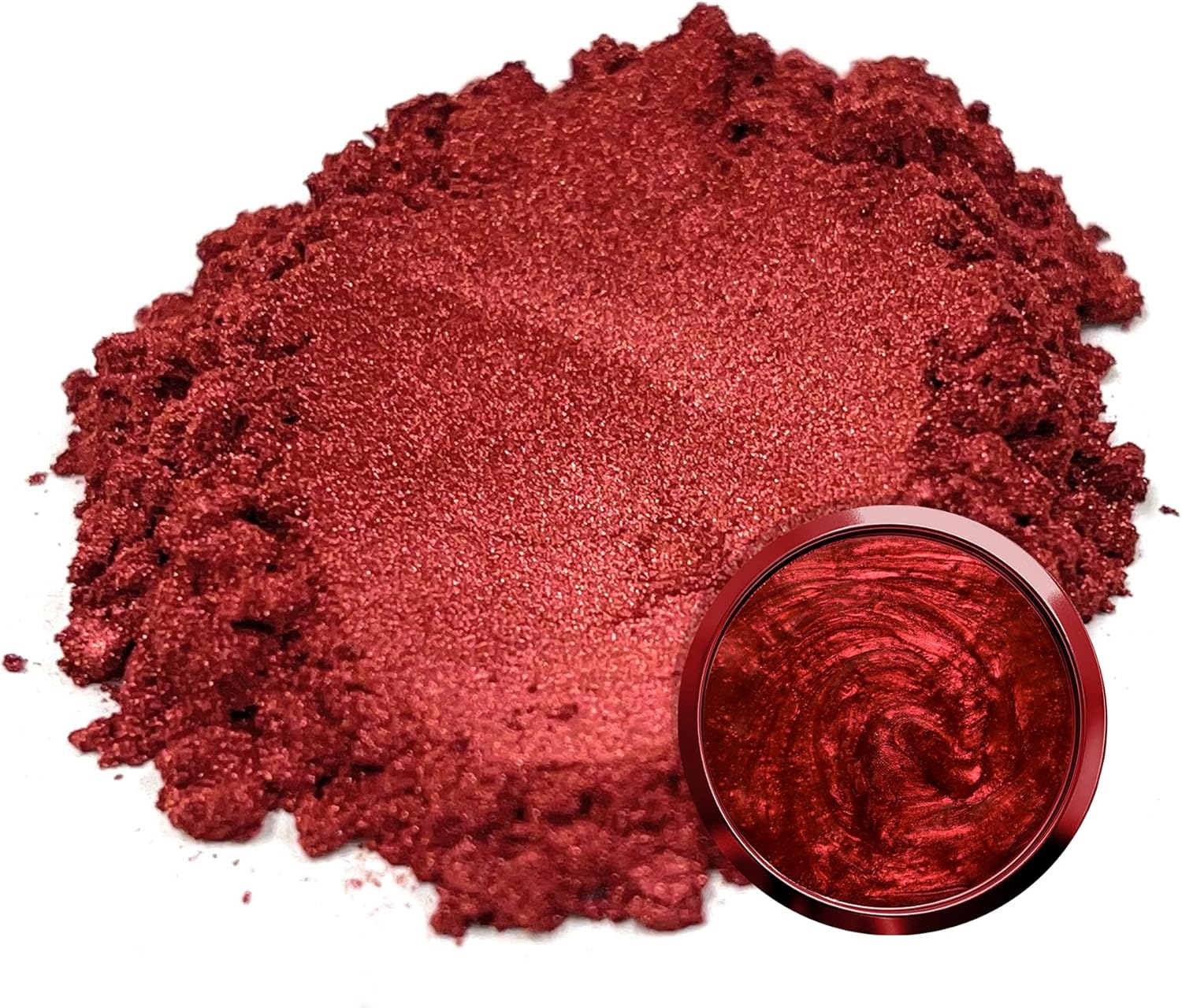 Eye Candy Pigments Premium True Red Mica Powder - Senshi Red (50gr) - for Epoxy, Resin, Soap, Paint, Woodworking, Acrylic Pouring, Bath Bombs, Fishing Lures - DIY Arts and Crafts Additive - Image 7
