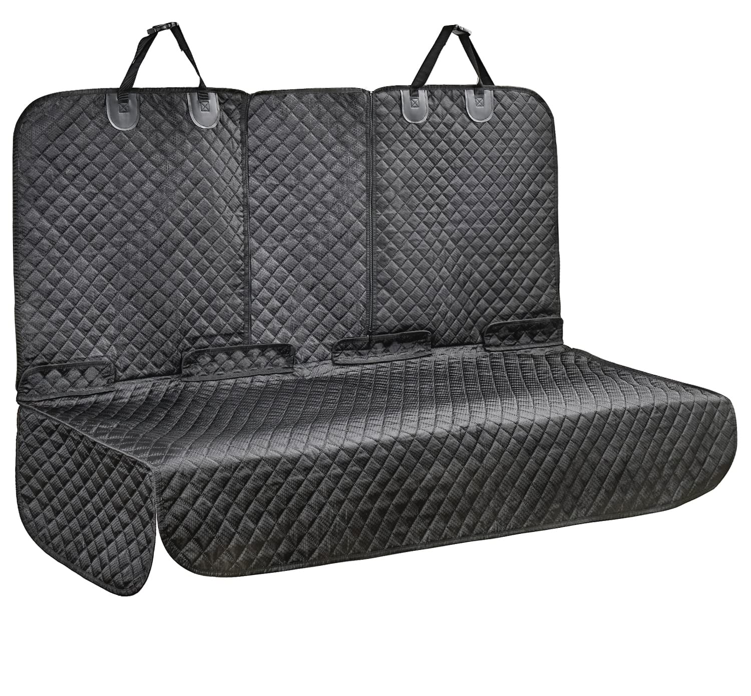 Photo 1 of **USED**   Vailge Bench Dog Car Seat Cover for Back Seat, 100% Waterproof Dog Car Seat Covers, Heavy-Duty & Nonslip Back Seat Cover for Dogs,Washable & Compatible Pet Car Seat Cover for Cars, Trucks & SUVs Standard Black