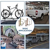 Vista 5 de 22 pasadores de bloqueo de eje de 1/4, 5/16 y 3/8 pulgadas de diámetro en 2 formas de cuadrado y arco, pasador de enganche de remolque resistente