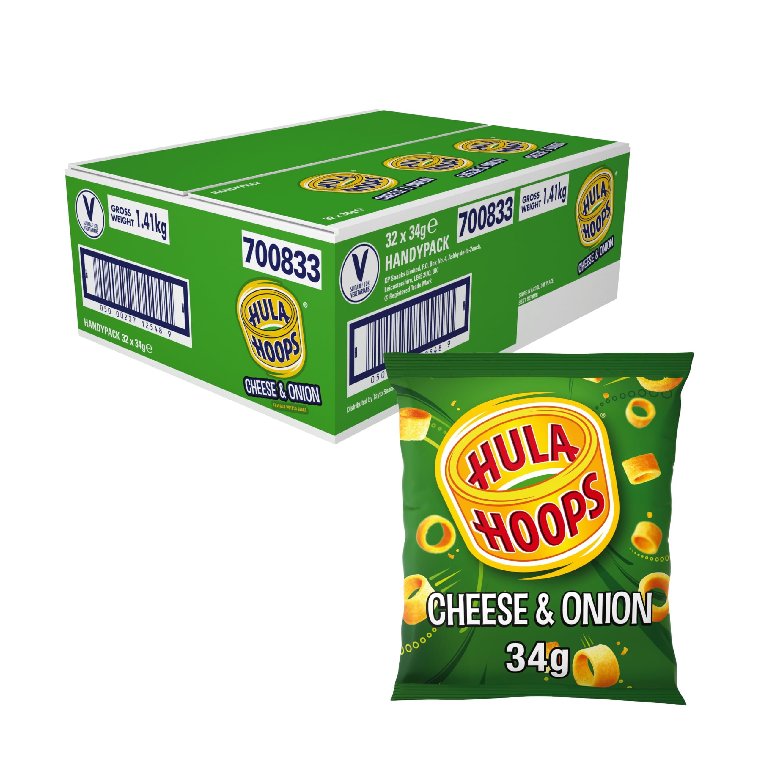 Hula Hoops Chse&On 34g Case of 32