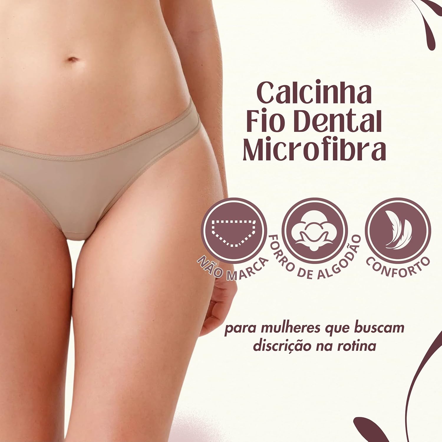 Calcinha Fio Dental Confortável Não Marca Anatômica Poliamida She By Mash Lingerie em promoção! Veja a oferta e mais achadinhos de Moda íntima 2 Hoje é o melhor dia para comprar Calcinha Fio Dental Confortável Não Marca Anatômica Poliamida She By Mash Lingerie com aquele preço maroto! Promoção! Aproveite a oferta! 2