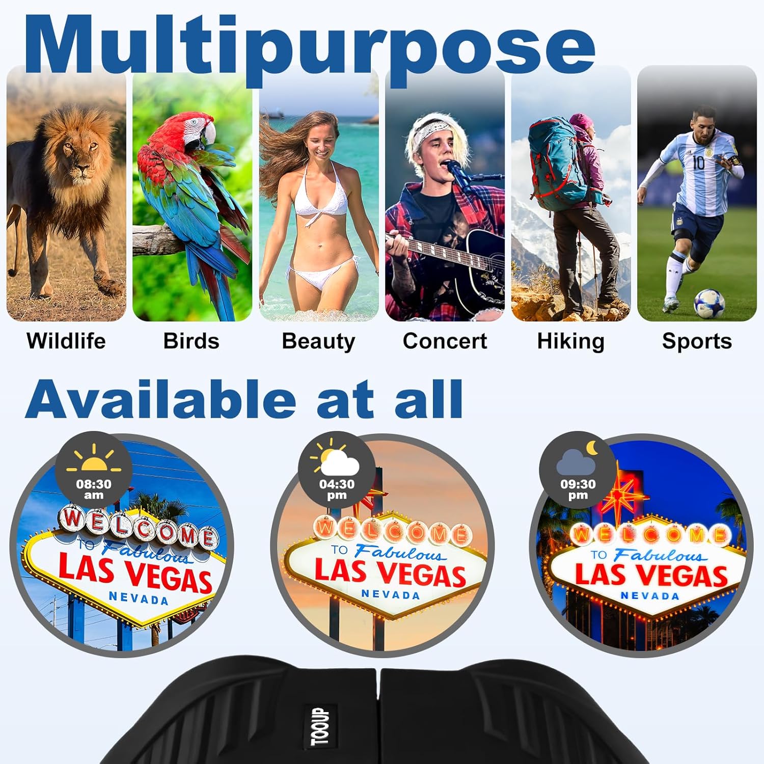 12x25 Compact Binoculars for Adults and Kids - High Powered Binoculars with Clear Low Light Vision and Large Eyepiece, HD Easy Focus Binocular for Bird Watching, Concerts and Sport Games - Image 7