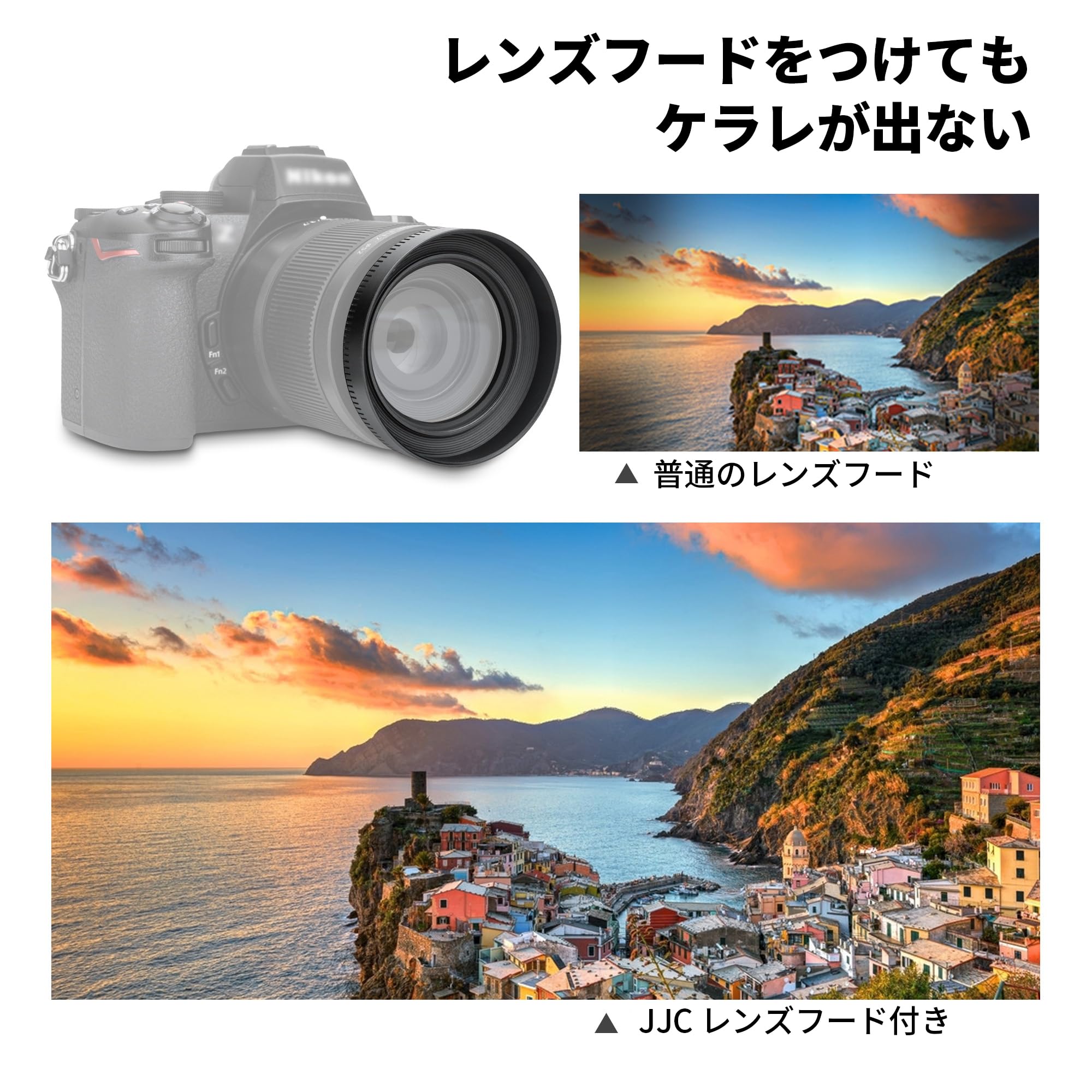 Amazon | JJC Nikon HN-43 ねじ込み式 アルミレンズフード Nikon
