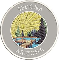 Vista 3 de Lake Dock - Sedona - Arizona - Bordado de 3.5 pulgadas para planchar o coser, parches decorativos para vacaciones, aventura, tema novedoso