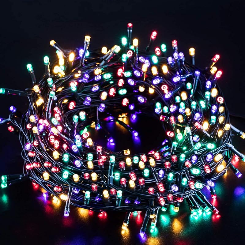 Elegear LED Fényfüzér 40m 300 LED Elemes Kültéri Beltéri Időzítővel IP44 Vízálló 8 Mód Karácsonyfa Dekoráció Kert Party