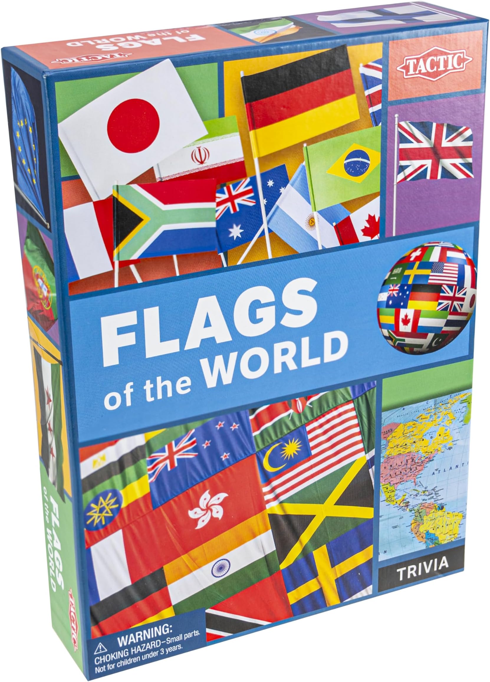 Tactic Flags of The World Family Card Game - Educational & Fun - Play & Learn About Flags, Nations & Geography