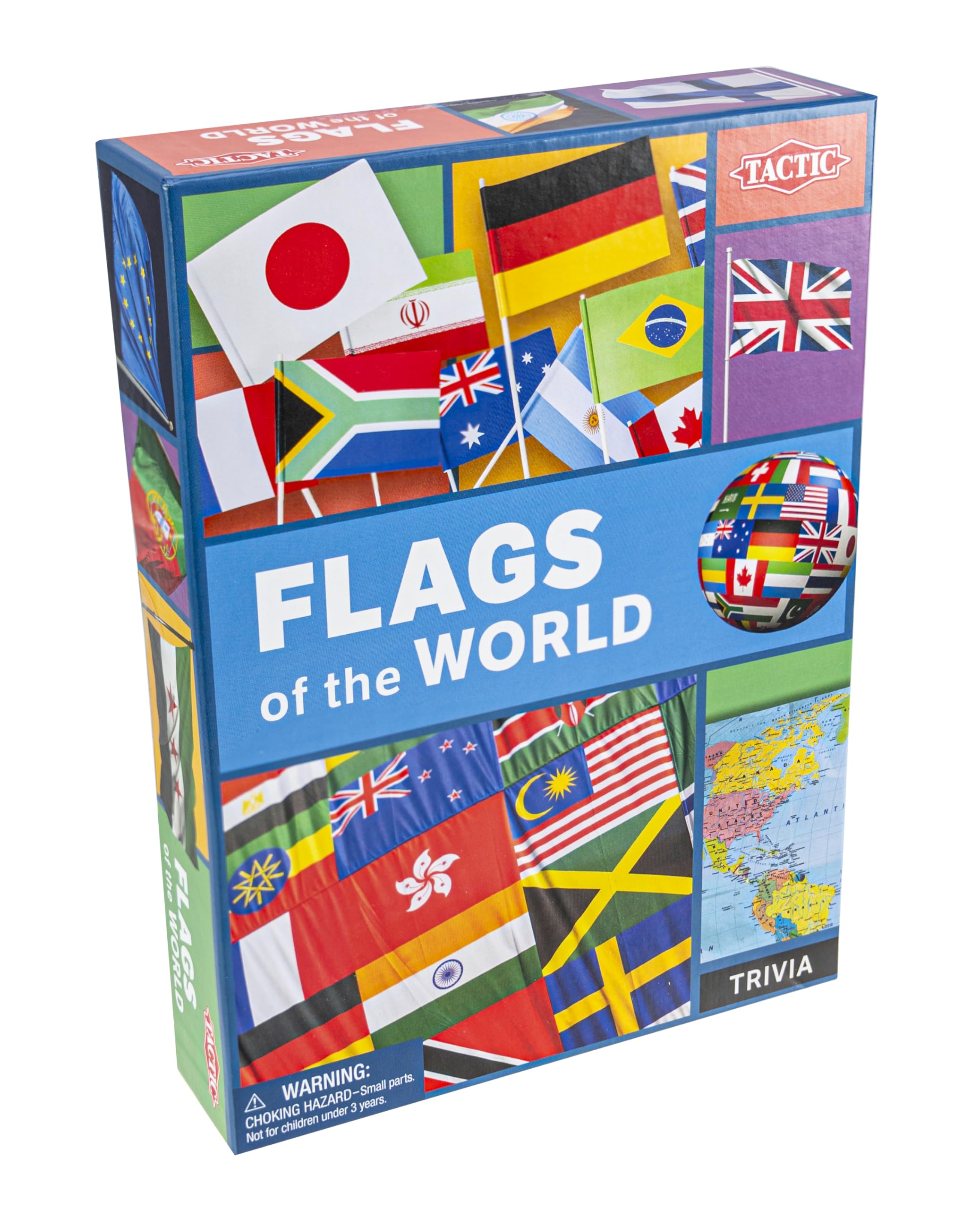 Tactic Flags of The World Family Card Game - Educational & Fun - Play & Learn About Flags, Nations & Geography