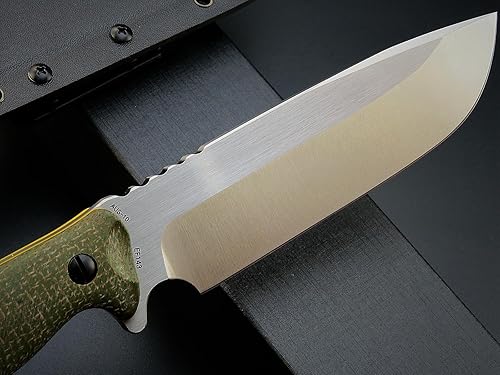Miniatura 4 de Eafengrow EF143 Fixed Blade Knife 1.8" Width AUS-10 Stainless Steel Blade Micarta Handle Full Tang EDC Straight Knife for Field Adventure Camping