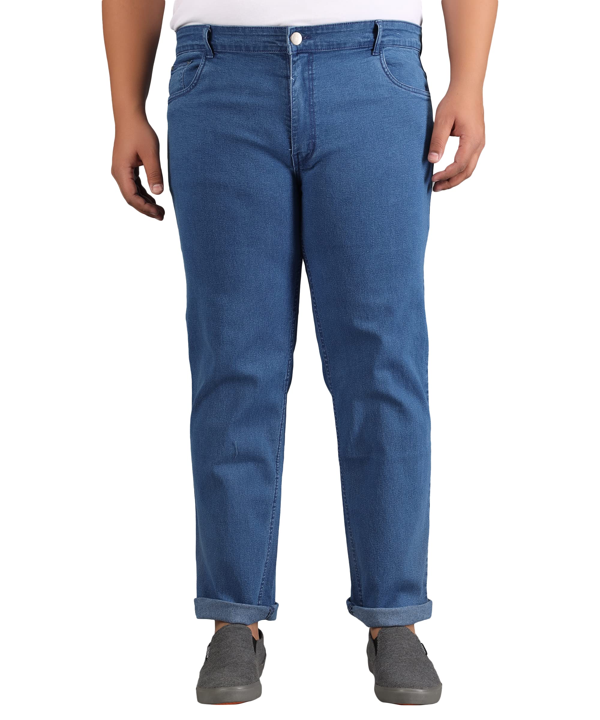 Regular Fit Cotton Lycra Blend Black Jeans-image-22