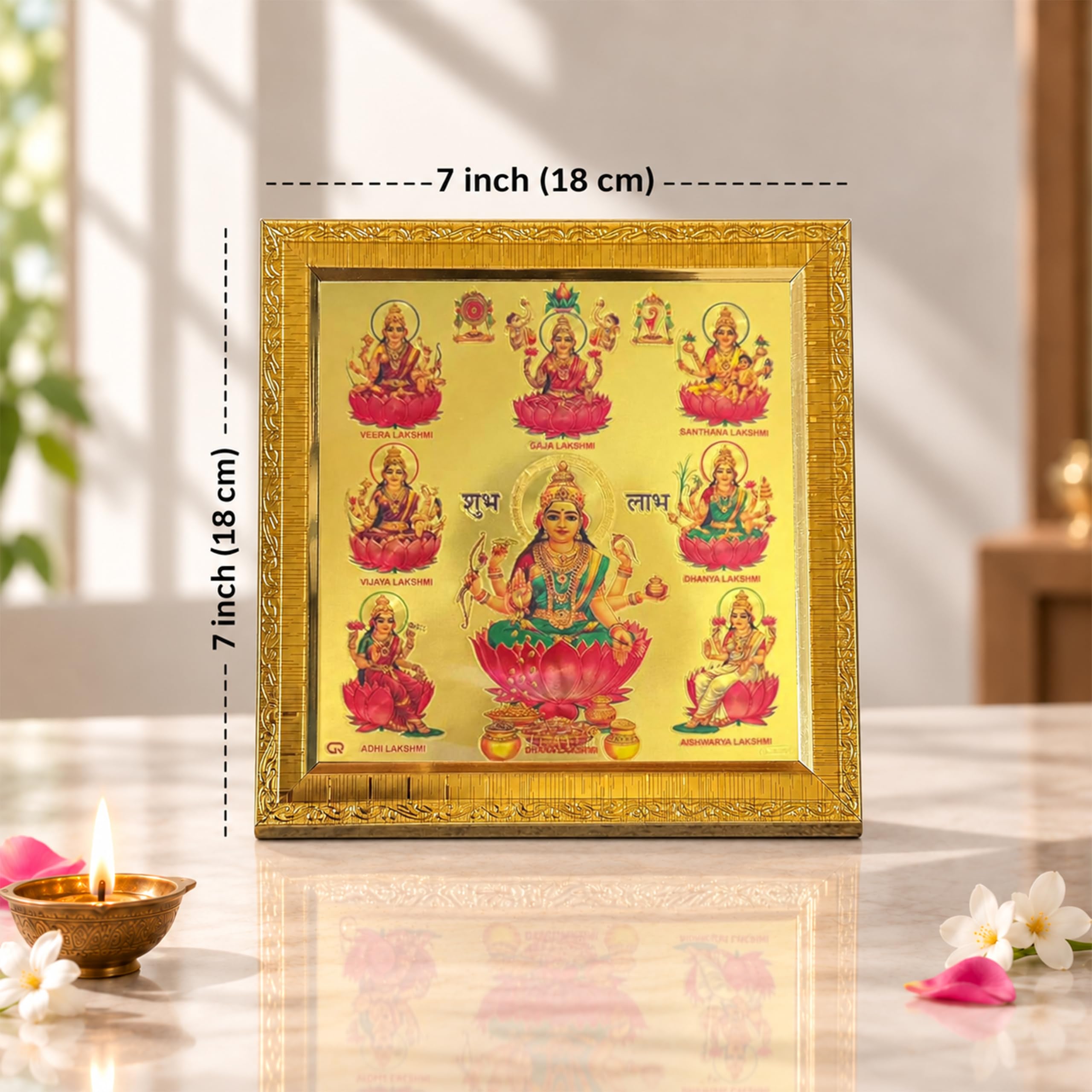 Ashta Lakshmi Photo Frame - Divine Home Decor -2