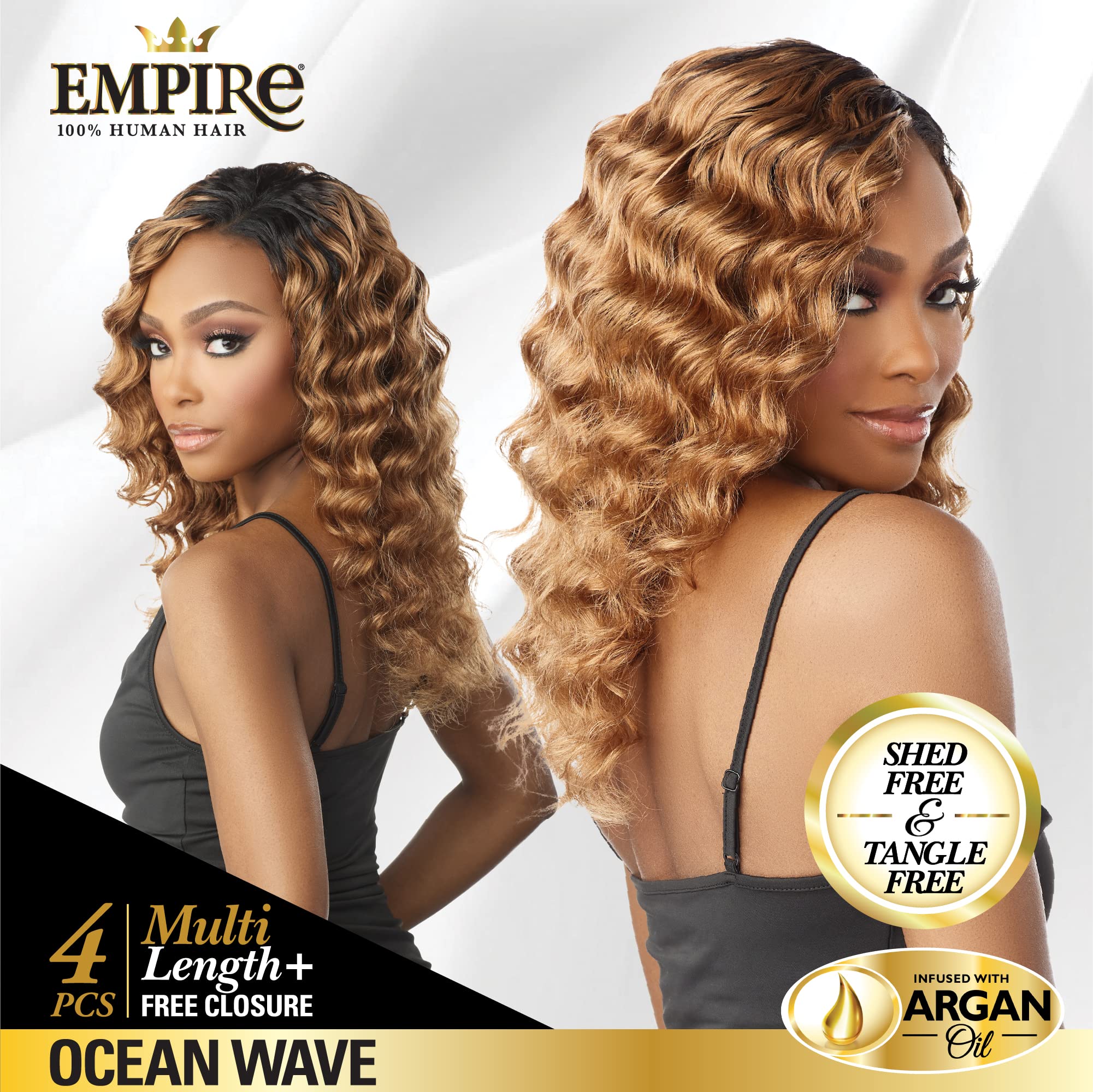 Amazon.com : Sensationnel Empire bundles multi - ocean wave with