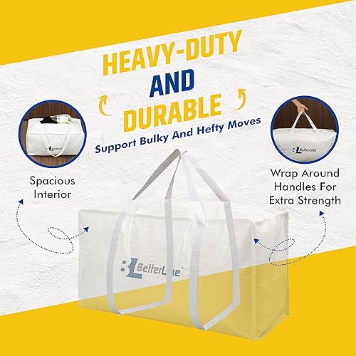 Miniatura 2 de Bolsa de almacenamiento y mudanza resistente, 29 x 13 x 15 pulgadas con asas reforzadas, soporta hasta 65 libras, resistente al desgarro y al agua,