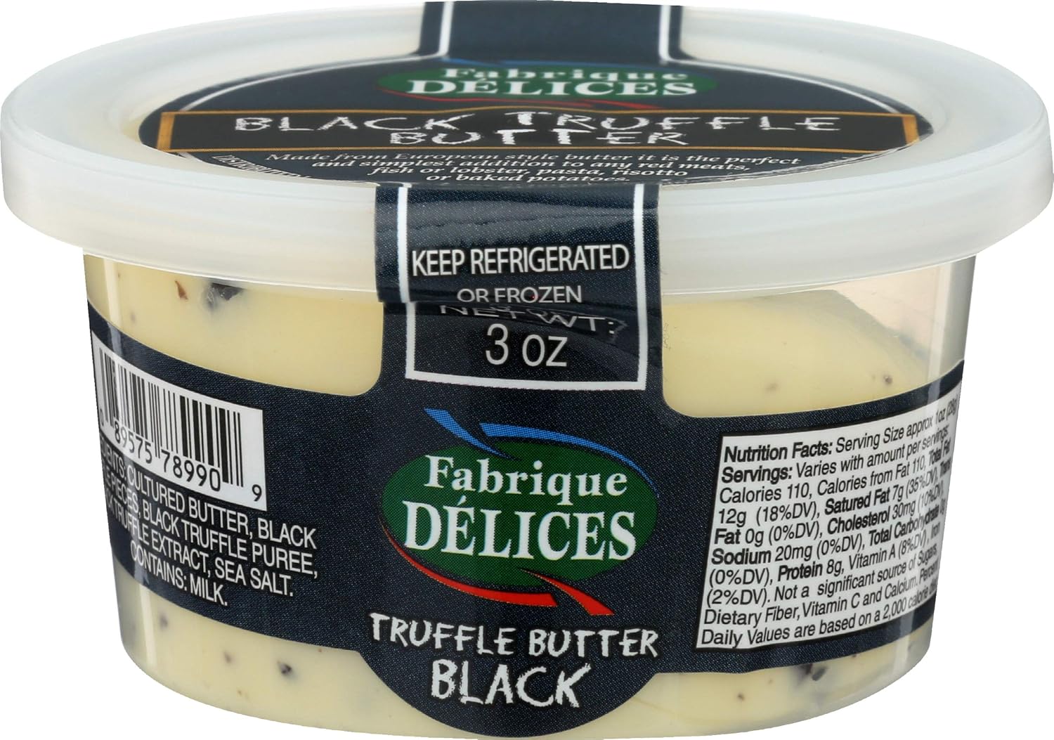 Fabrique Delices, Butter Black Winter Truffle, 3 Ounce Grocery & Gourmet Food
