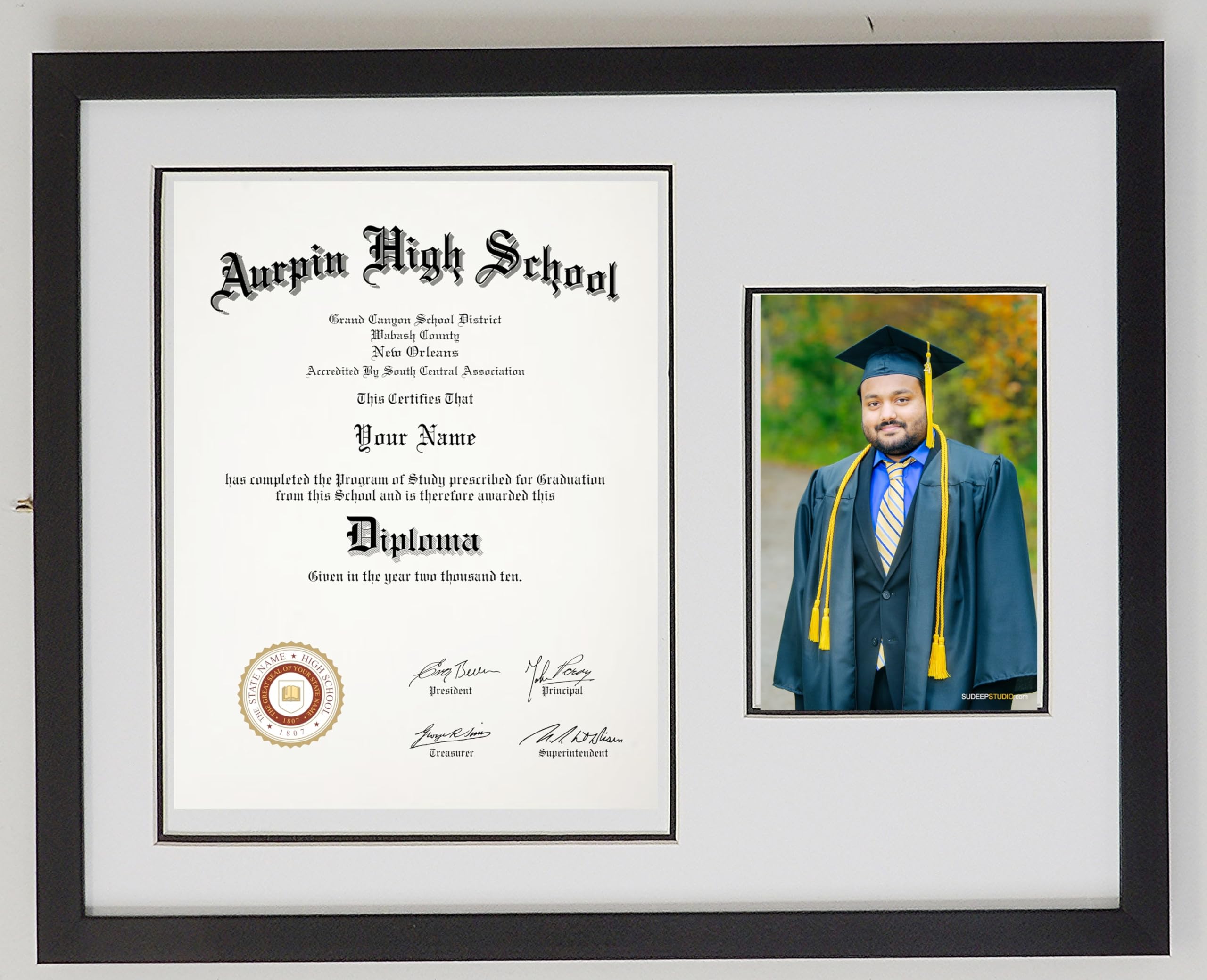 Amazon.co.jp: Graduation Diploma大学証明書8 – 1 / 2 x 11マット加工