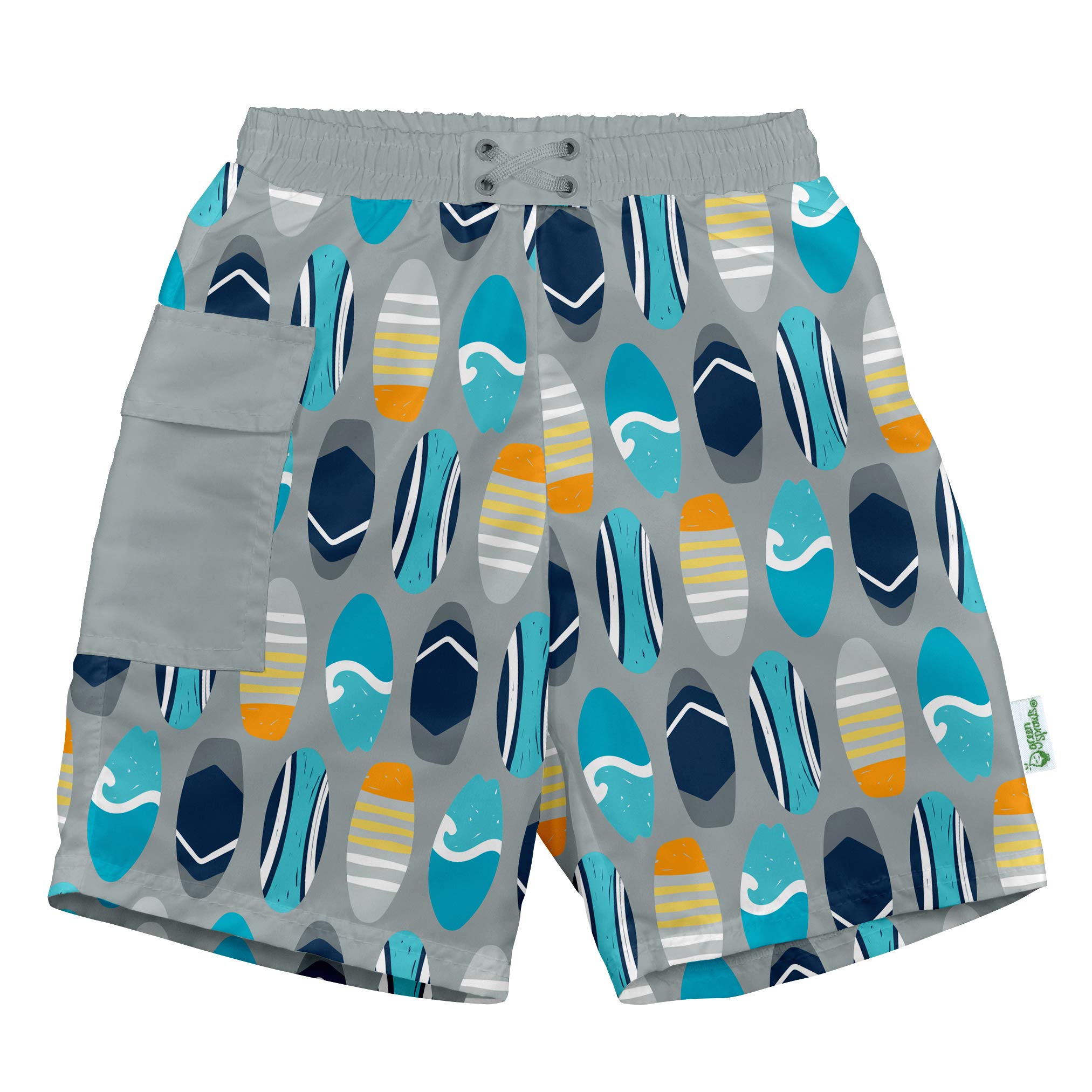 Baby Boys' Pocket Trunks with Built-in Reusable Swimsuit Diaper Swim
