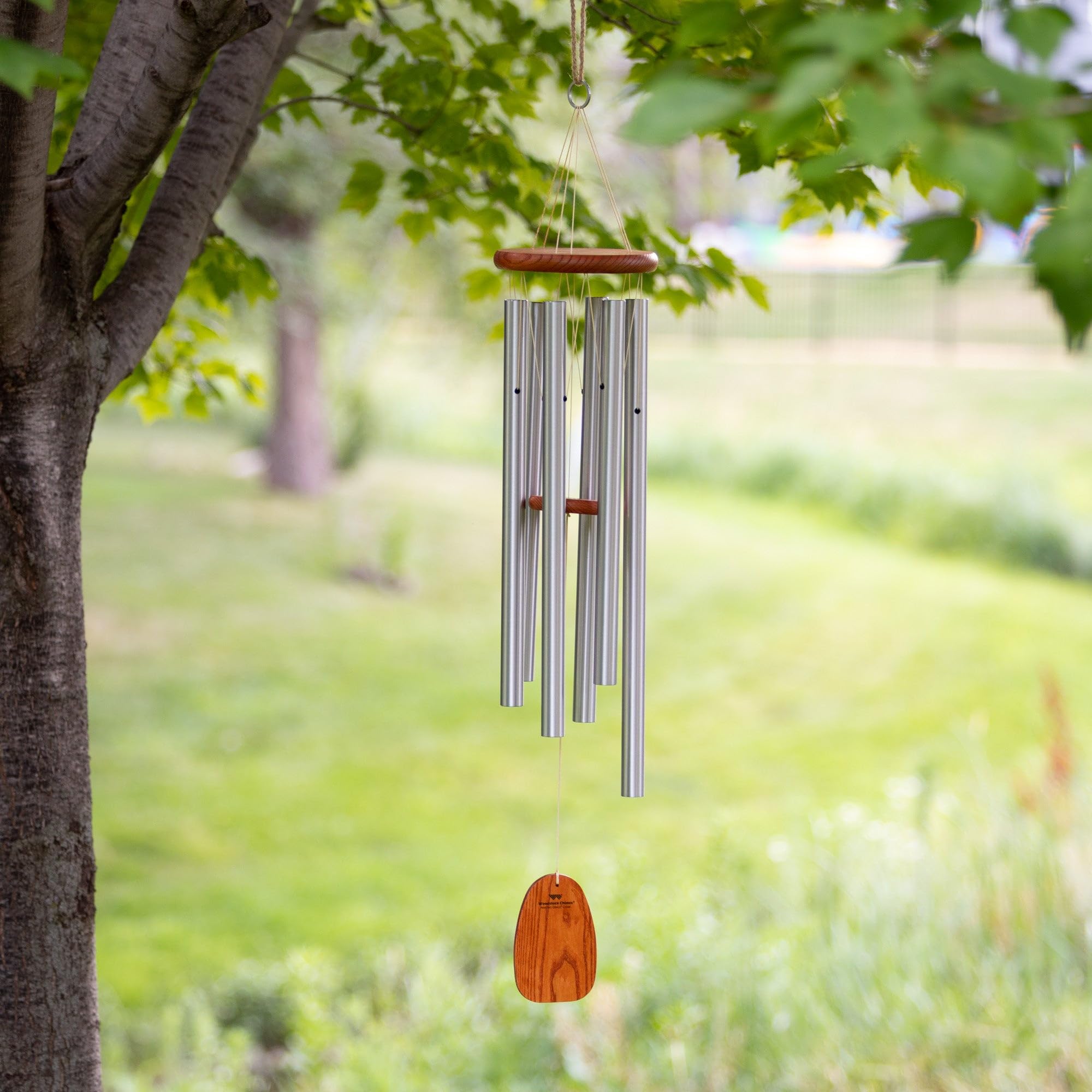 Woodstock Windspiel Amazing Grace, Silber, 101,6 cm