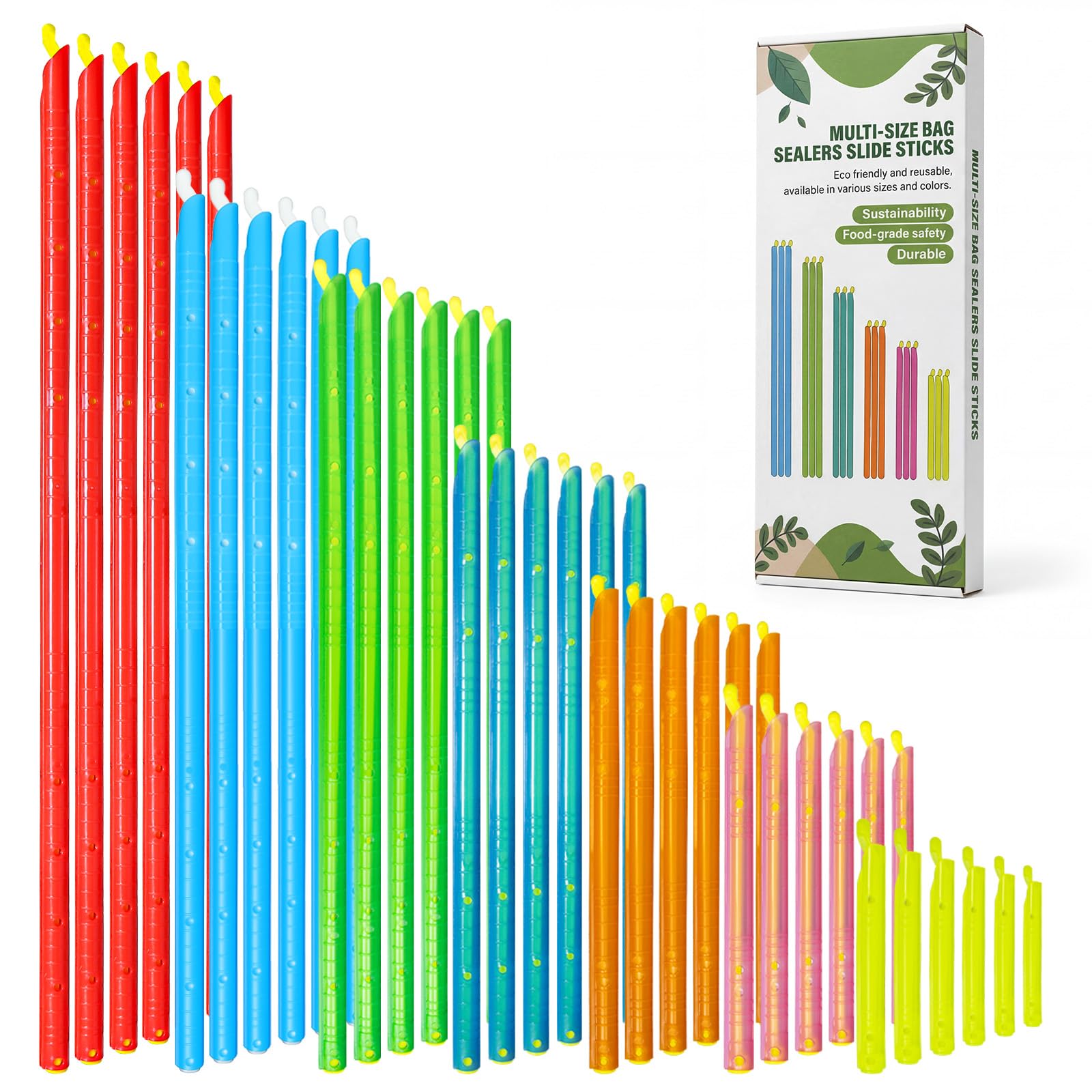 42PCS Bag Sealers Slide Sticks Set