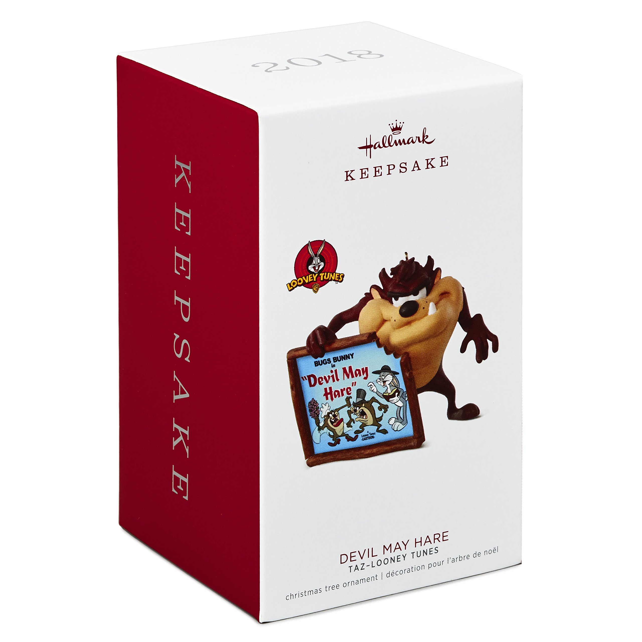 Hallmark Pamiątkowa ozdoba świąteczna 2018 rok datowany, Looney Tunes Taz Devil May Hare
