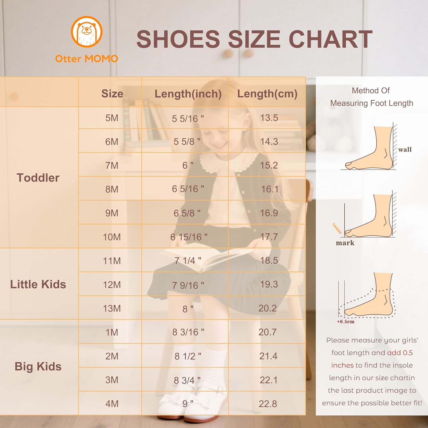 Otter MOMO Girls Open Toe Princess Flat Sandals with Comfort Sole Summer Sandals - Image 5