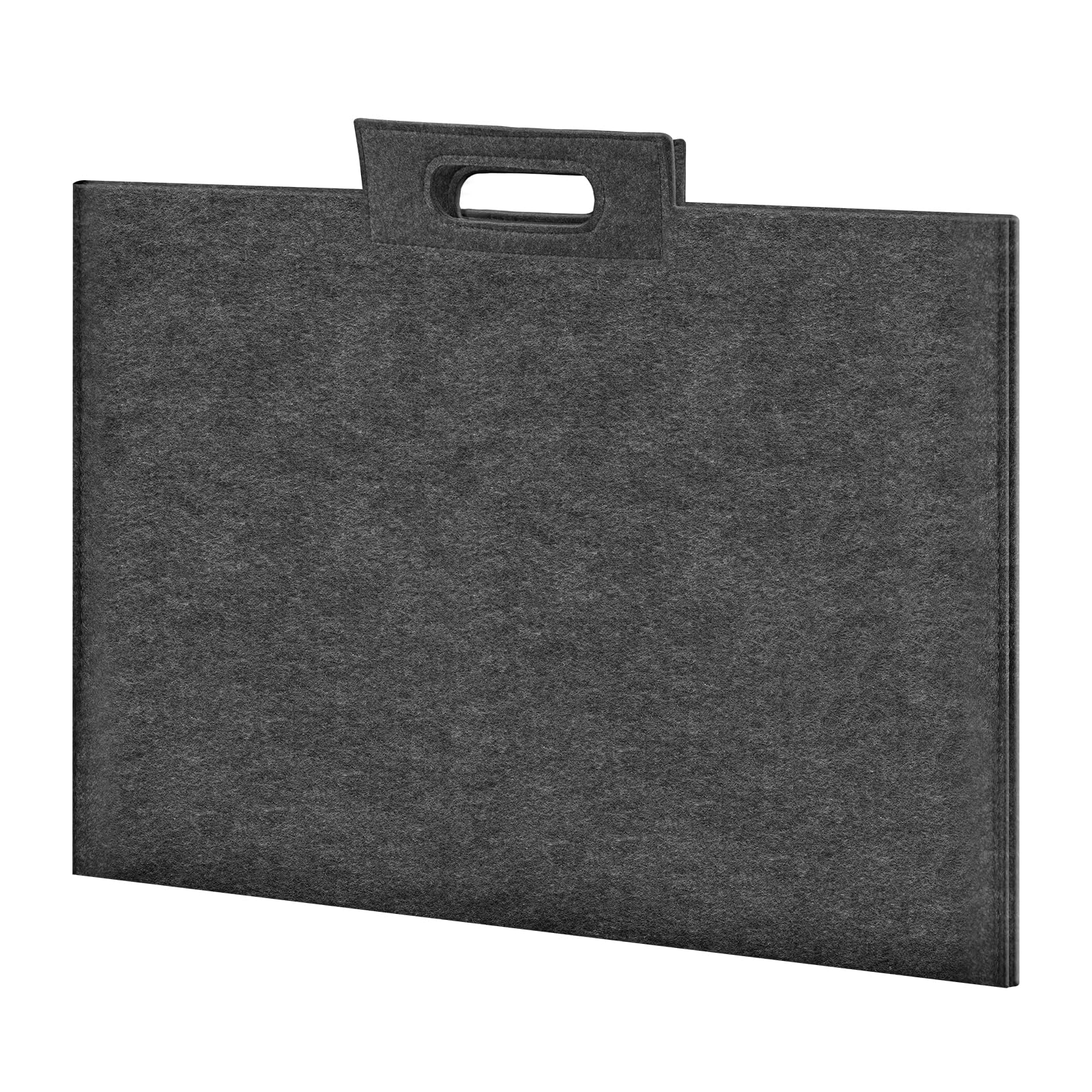 ZKOO Felt Art Portfolio Bag, Large Art Portfolio with Handles, Sturdy Artist Storage Bag for Artwork, Poster, Sketching, and Drawing (18 x 24 inch)