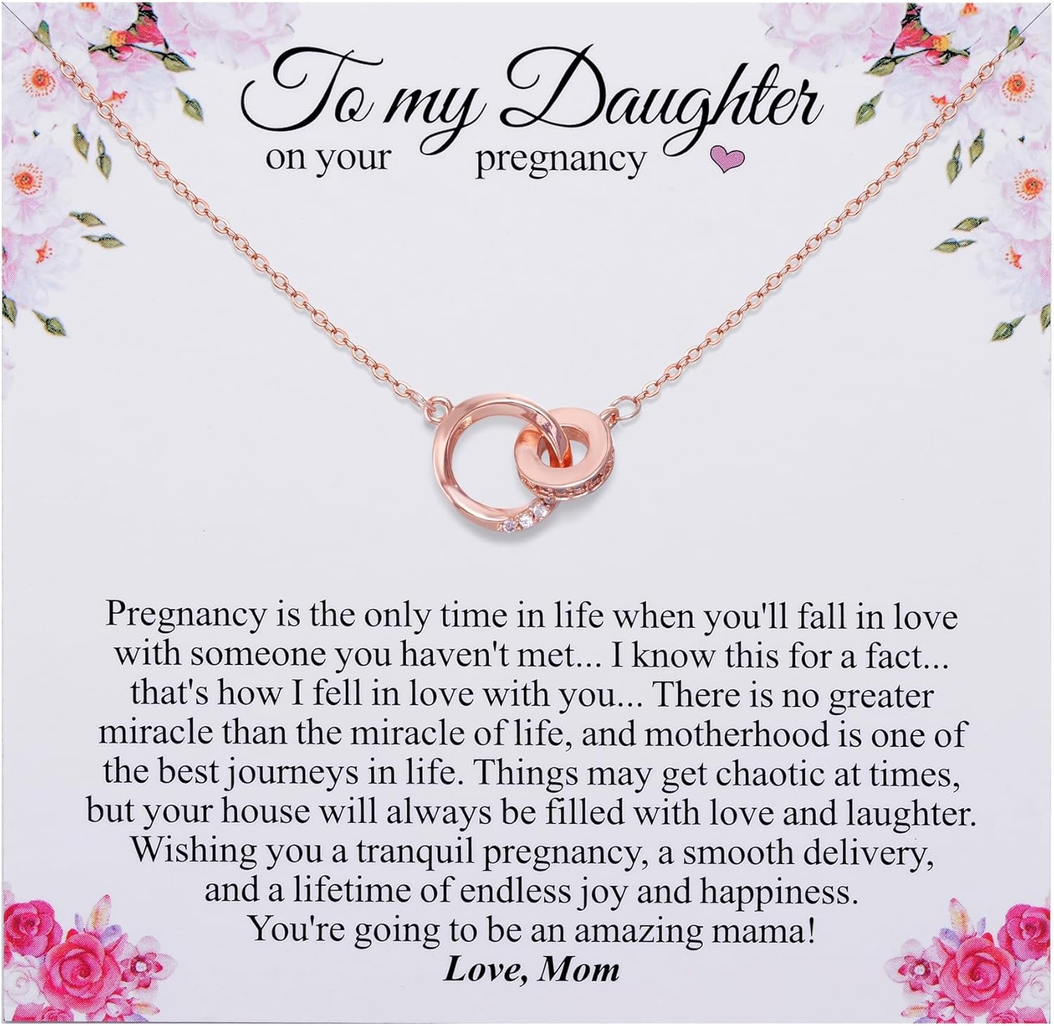 Aesnefe Congratulations Pregnancy Gift, Daughter Pregnancy Gifts from Mother, Mom to Be Gift for Pregnant Daughter, Expecting Mom Gifts